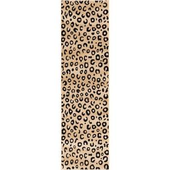Well Woven Dulcet Leopard Animal Print Black Area Rug
