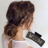 Unique Bargains Women's Fashion Square Butterfly Hair Clips 3.94"x1.97"x1.77" Black 1 Pc - 2 of 3