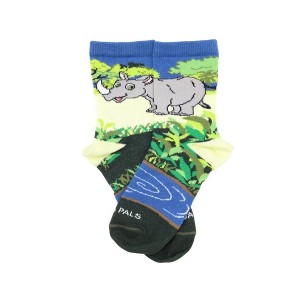 Thabo the Awesome (Rhino Socks) - Small (Ages 3-5) from the Sock Panda - 1 of 4