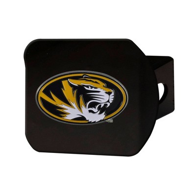  NCAA University of Missouri Tigers Metal Emblem Hitch Cover - Black 