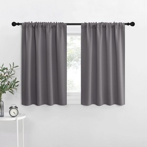NICETOWN Blackout Curtains Rod Pocket Thermal Insulated Privacy Drapes (2 Panels) - 1 of 4