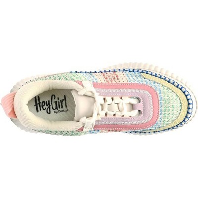 Женские кроссовки Hey Girl by Corkys Adventure Lace Up Front Sneakers, Multi (8) — фото 5