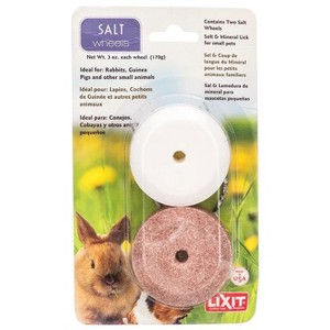 Lixit Salt & Mineral Wheels for Small Pets - 2 Pack - (3 oz Salt Wheel & 3 oz Mineral Wheel) - 1 of 1
