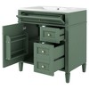 NicBex 30" Bathroom Storage Cabinet with Sink, Morden Bathroom Vanity, 2 Drawers and 1 Spacious Cabinet Door for Bathroom - 2 of 4
