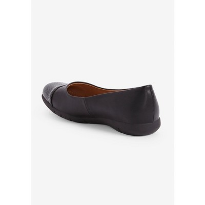 thumbnail interactive-video image 1 of Comfortview Women's The Fay Slip On Flat - Wide Widths Available (Smooth Nappa) 1 of 3