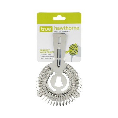 True Stainless Steel Hawthorne Cocktail Strainer for Bartending