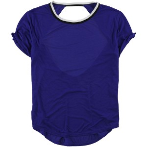 Free People Womens Zephyr Open Back Basic T-Shirt, Blue, Medium - 1 of 2
