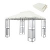 Sevobal Patio Umbrellas Outdoor Patio Gazebo Canopy, Outdoor Replaceable Canopy, Double Shed Roof, Canopy Top Only , Beige, 118"*118"*33.07" - 4 of 4