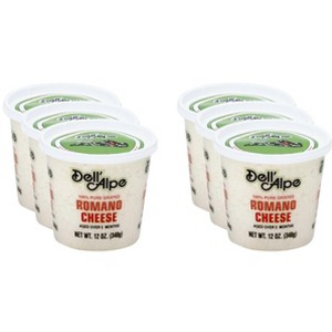 Dell Alpe Cheese Romano Grated - Pack of 6 - 12 oz - 1 of 2