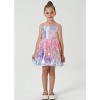 2Bunnies Girls' Ombre Sequin Sleeveless Dress Illusion Neckline - 3 of 4