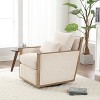 CAVINAS Swivel Barrel Accent Chair With 360 Degree Rotation, High-Density Foam Cushion, Soft Fabric Upholstery - 4 of 4