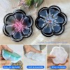 JDICTION Flower Resin Tray Molds 4 PCS - Silicone Coaster/Candle Trinket Tray Molds, Durable for Epoxy Resin DIY, Perfect Holiday Gifts. - 4 of 4