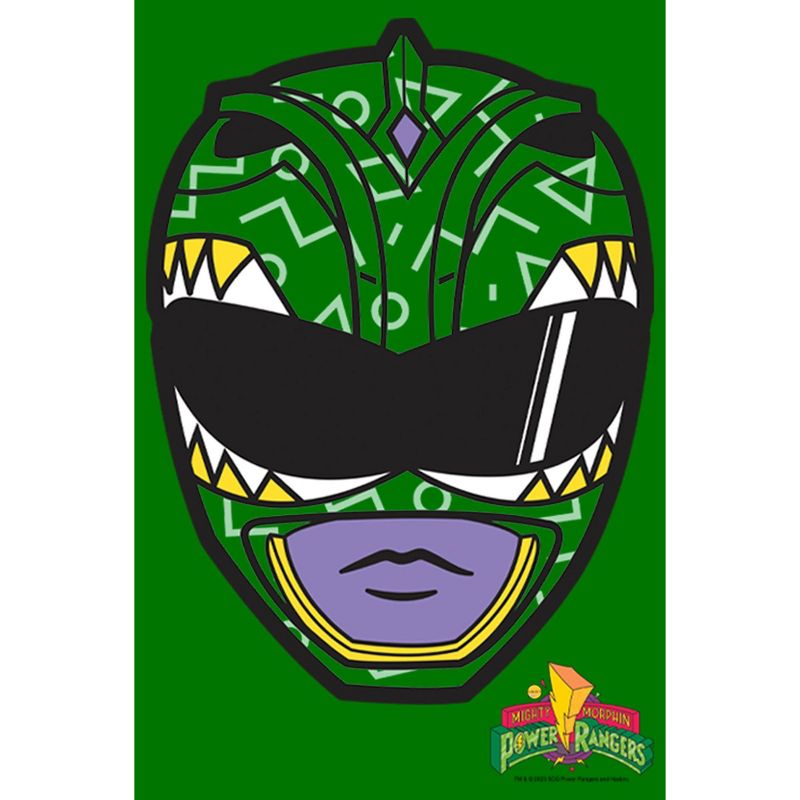 Men's Power Rangers Green Ranger Helmet T-Shirt, 2 of 6