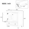 NicBex 23.6" Bathroom Storage Cabinet without Sink, Bathroom Vanity, 1 Drawers and 1 Spacious Cabinet with Soft-closing Door for Bathroom, White - 2 of 4
