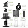 Kismile 200W Slow Juicer with 4.35" Wide Chute for Whole Fruits, 60 RPM Quiet Extraction, Includes Juice Cup & Brush - 3 of 4