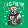 Juniors Womens Star Wars: The Mandalorian Christmas Grogu and Din Djarin Joy is the Way T-Shirt - 2 of 4