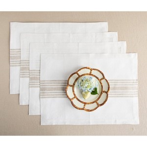 Solino Home Striped Linen Placemats | Farmhouse - 1 of 4