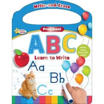 Active Minds Write-And-Erase Preschool ABC - by  Sequoia Children's Publishing (Board Book)