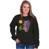 Funny Halloween Surfing Skeleton Sweatshirt for Men or Women Brisco Brands - 3 of 4