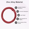 Unique Bargains Metal Spring O Rings Zinc Alloy Durable Multipurpose Lightweight Buckle - 2 of 4