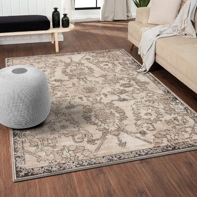 Luxe Weavers Moroccan Floral Area Rug Vintage Carpet