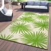 World Rug Gallery Floral Tropical Reversible Recycled Plastic Outdoor Picnic Mat, Camping Rug, RV Rug:  Botanical,  Flat Pile,  UV-Resistant - 2 of 4