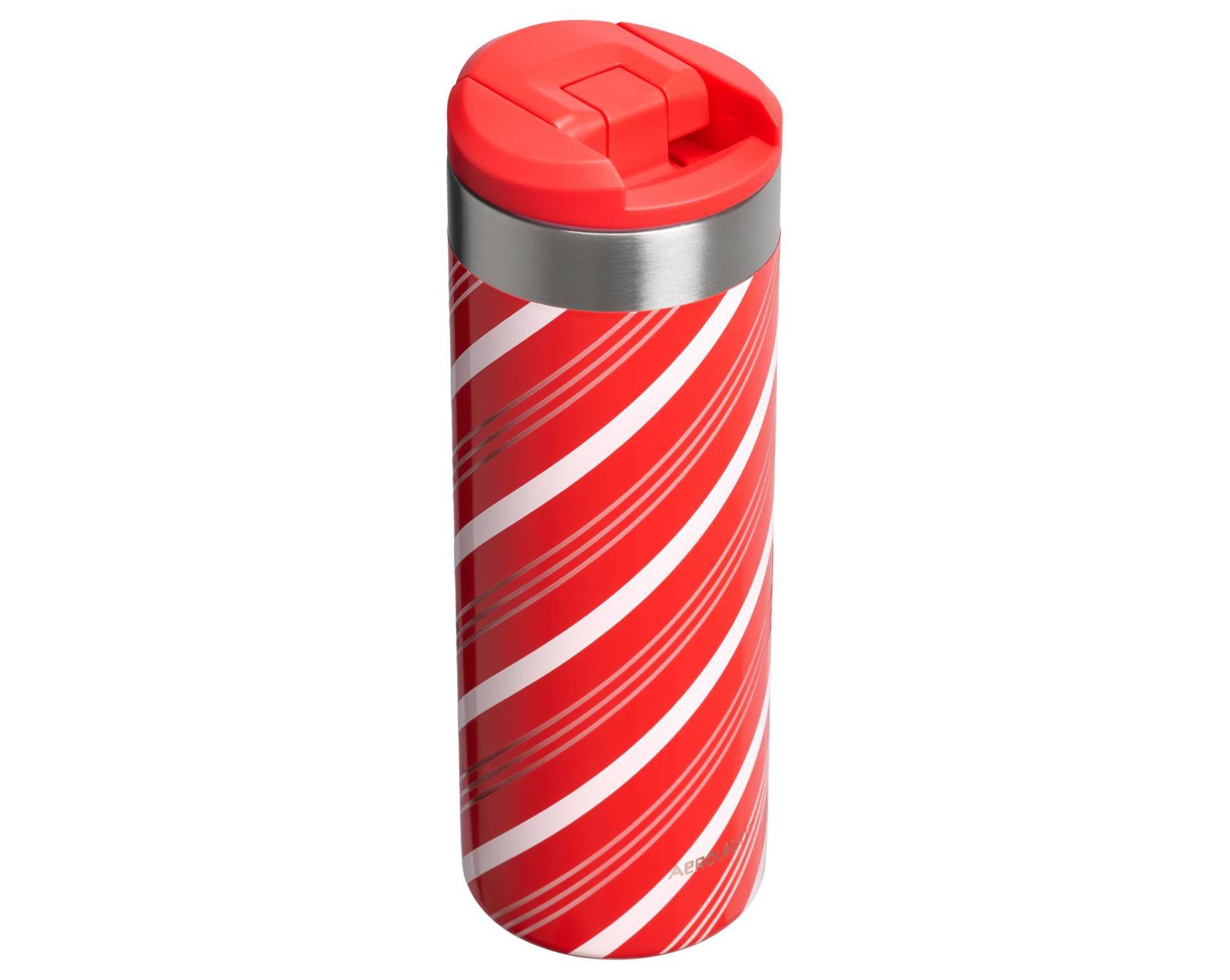 Stanley 16 oz Stainless Steel Aero Light Transit Bottle Candy Cane Twist