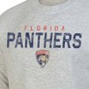 NHL Florida Panthers Men's Long Sleeve Ash Gray Crew Neck Fleece Hooded Sweatshirt - 3 of 3