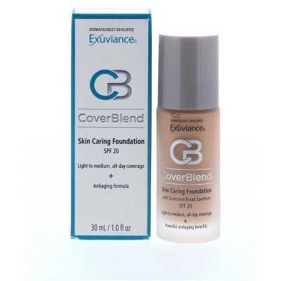 Exuviance Coverblend Skin Caring Foundation SPF20 - Warm Beige, 1 oz