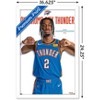 Trends International NBA Oklahoma City Thunder - Shai Gilgeous-Alexander 23 Framed Wall Poster Prints - 3 of 4