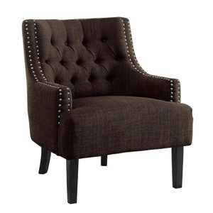 NicBex Polyester Accent Chair,Upholstered Living Room Chairs with Tufted Backrest and Wood Legs,Modern Armchair,Accent Chairs for Living Room - 1 of 4