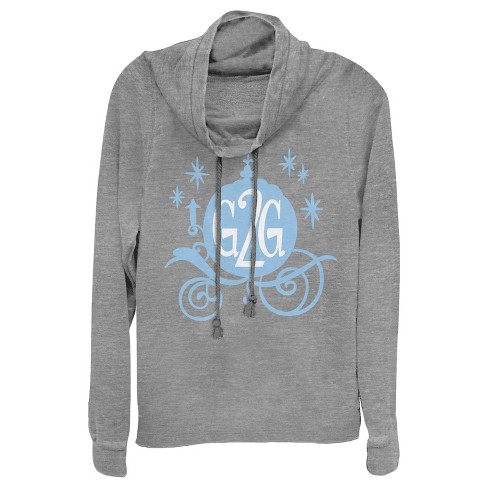 Juniors Womens Ralph Breaks the Internet Comfy Cinderella Cowl Neck Sweatshirt - image 1 of 3