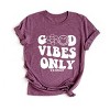 Simply Sage Market S.W.Smiley Good Vibes Only Smiley Face Short Sleeve Tee - 3 of 4