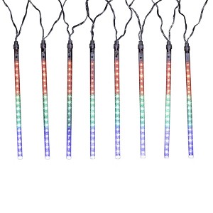 Lumabase Electric LED Meteor Lights with 8 Multicolor Cascading Light Tubes - 1 of 4