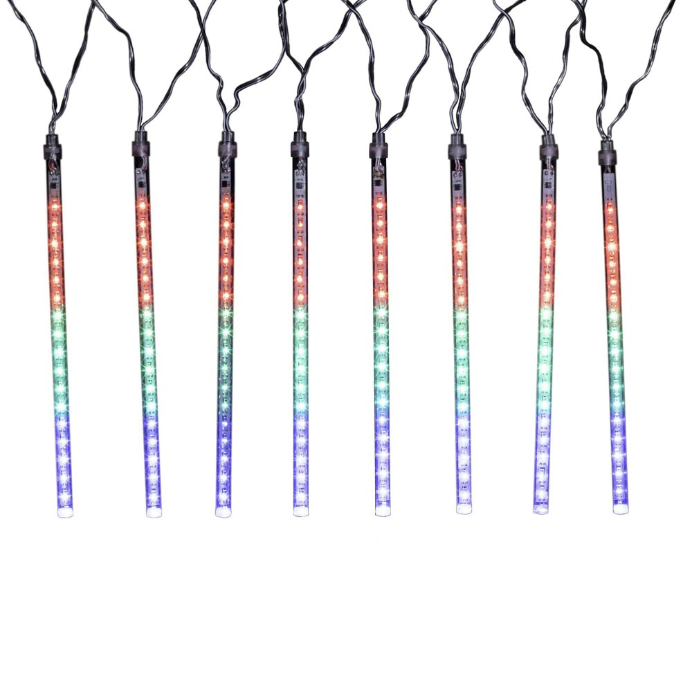 Lumabase Electric LED Meteor Lights with 8 Multicolor Cascading Light Tubes