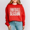 Football Season Block Distressed - Women's Graphic Sweatshirt - 3 of 4