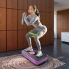 SEVOBAL Vibration Plate Fitness Platform Whole Body Lymphatic Drainage Fat Burning Shaking Workout Board Home Gym Exercise, Purple, 20.5"*14.2"*4.5" - 2 of 4