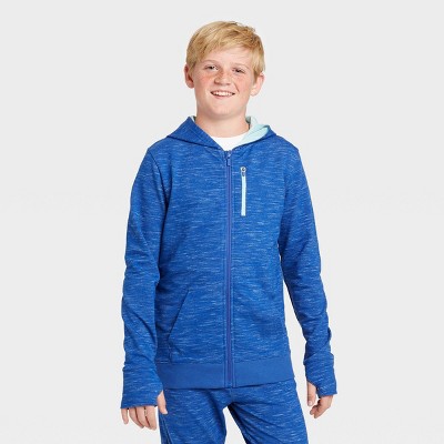 boys blue zip hoodie