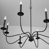 Capital Lighting Vincent 8 - Light Chandelier in  Black Iron - 3 of 4