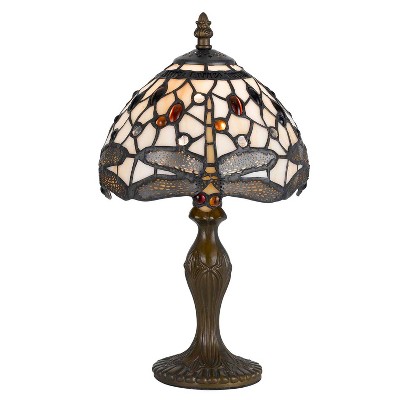 Cal Lighting 40W Tiffany Ac Lp W/Zinc Cast Base - Antique Brass