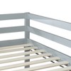 Sapphtopaz Wooden Low Loft Bed with Guardrails & ladder,Space-Saving Loft Bed Frame with Under Bed Storage for Kids Bed for Nursery - 2 of 4