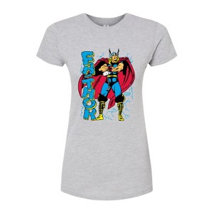 Women's - Marvel - Thor Fathor Fitted Graphic T-Shirt - 1 of 3