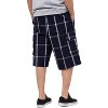 Shaka Wear Men's Cargo Shorts, Relaxed Fit, Plaid, Elastic Waist - 2 of 4