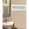 Bath Rules By Susie Boyer, Ready to Hang Framed Print, White Frame - 2 of 3