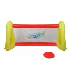 Pool Central 51" Inflatable Swimming Pool Frisbee Game Set - Red/Yellow