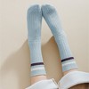 Anna-Kaci Women's 6pk Ribbed Slouch Socks with Striped Cuff - Warm & Stylish Mid-Calf Socks for Winter & Casual Wear - 2 of 3