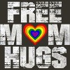 Adult Design By Humans Vintage Free Mom Hugs Heart Pride By Avocato T-Shirt - 2 of 2