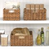 mDesign Woven Farmhouse Kitchen Pantry Storage Basket Box - 3 of 4