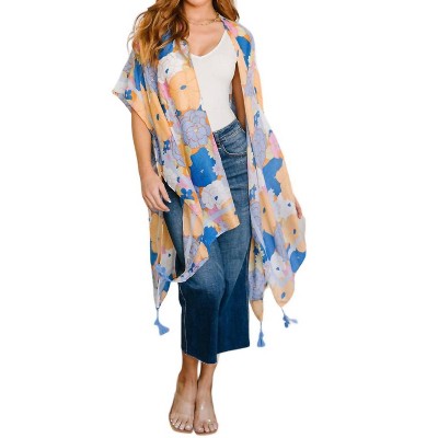 Women's Island Living Floral Duster! - 123 Amore
