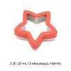 Unique Bargains Biscuit Cutter Large Star Trio Cookie Cutter Hand Washable Stainless Steel Plastic 3.9"x4.1"1.6" 1Pcs - 3 of 4